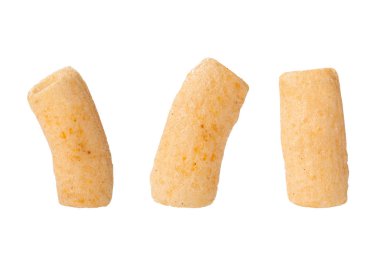 Beyaz arka plan üzerinde izole üç Rod Snack tüp