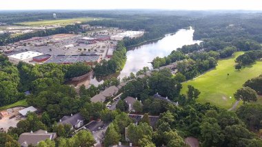 Daphne, Alabama waterfront havadan görünümü 