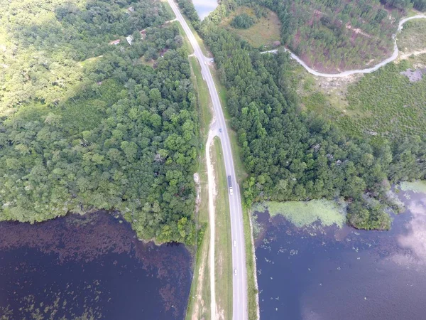 Vista Aérea Del Lago Big Creek Semmes Alabama —  Fotos de Stock