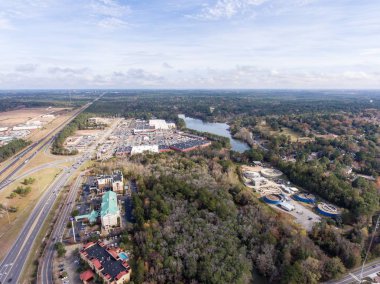 Cep Bay, Alabama'nın doğu sahilinin havadan görünümü 