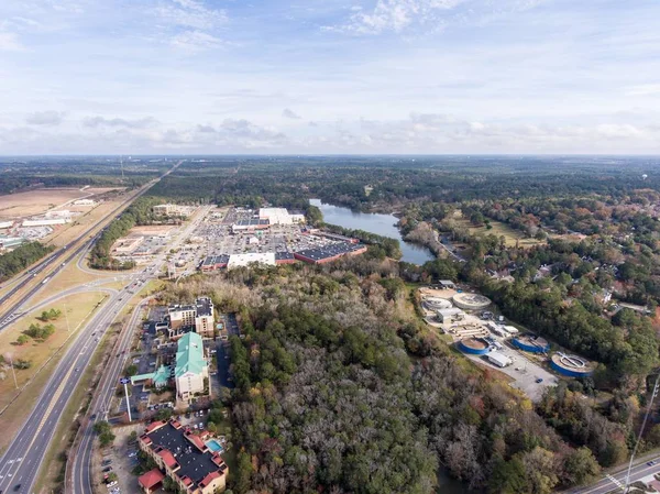 Cep Bay, Alabama'nın doğu sahilinin havadan görünümü 