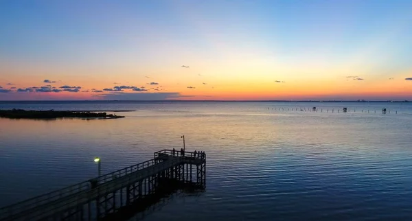 Naplemente Mobile Bay Daphne Alabama — Stock Fotó