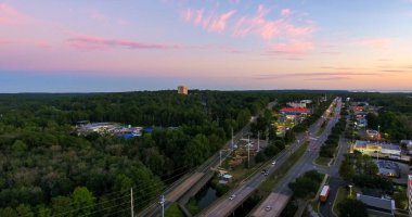 Günbatımı üzerinde hareket eden Bay, Alabama Gulf Coast 