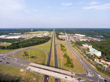 Daphne, Alabama havadan görünümü mobil Koyu'nun Doğu kıyısında 
