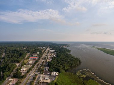 Daphne, Alabama havadan görünümü mobil Koyu'nun Doğu kıyısında 