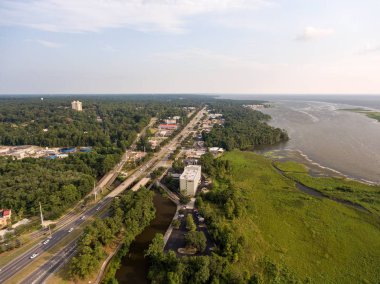 Daphne, Alabama havadan görünümü mobil Koyu'nun Doğu kıyısında 