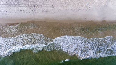 Fort Morgan Beach Alabama Gulf Coast üzerinde havadan görünümü 