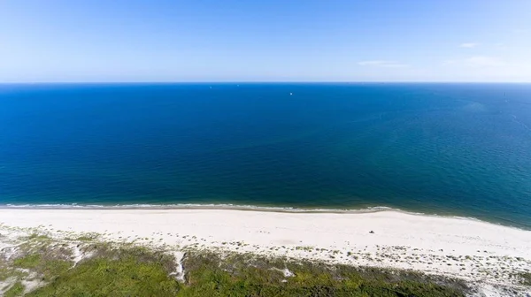 Fort Morgan Beach Alabama Gulf Coast Üzerinde Havadan Görünümü — Stok fotoğraf