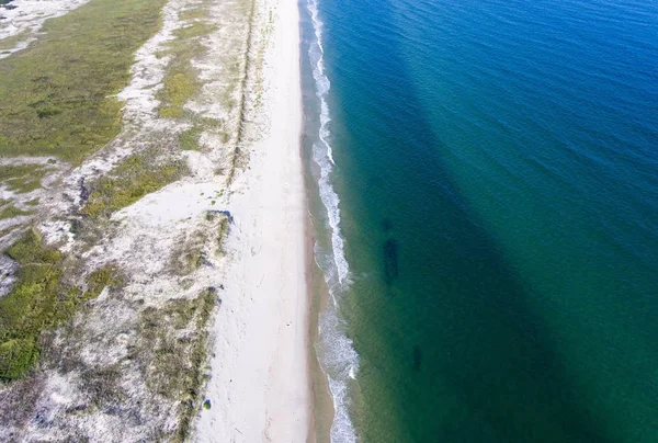 Vista Aérea Fort Morgan Beach Costa Golfo Alabama — Fotografia de Stock