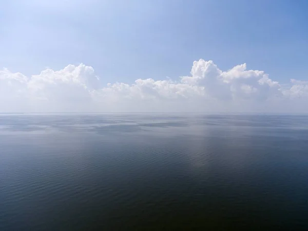 Vista Aérea Cais Fairhope Mobile Bay Longo Costa Golfo Alabama — Fotografia de Stock
