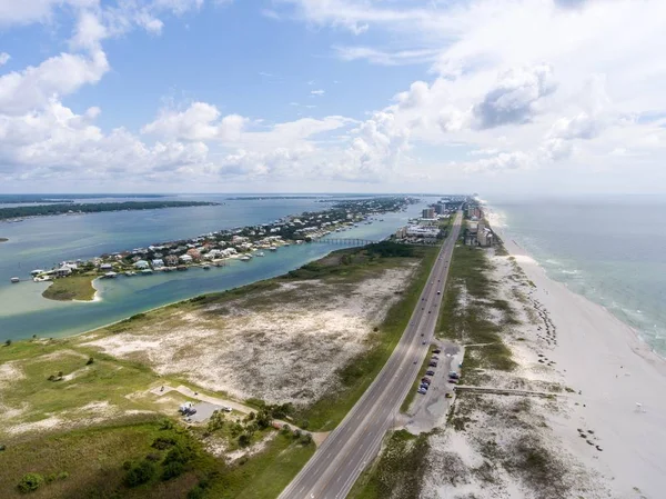 Veduta Aerea Orange Beach Sulla Costa Del Golfo Dell Alabama — Foto Stock