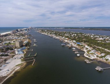 Ono Adası, Alabama ve Perdido anahtar, Florida havadan görünümü 