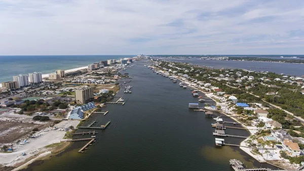 Vista Aérea Ilha Ono Alabama Perdido Key Flórida — Fotografia de Stock