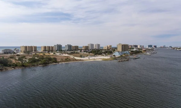 Aerial View Ono Island Alabama Perdido Key Florida — Stock Photo, Image