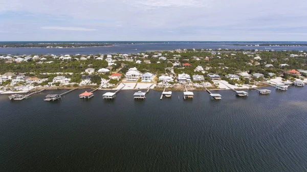 Aerial View Ono Island Alabama Perdido Key Florida — Stock Photo, Image