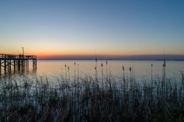 Daphne 'de mobil Bay 'de günbatımı, Bayfront Park 'ta Alabama