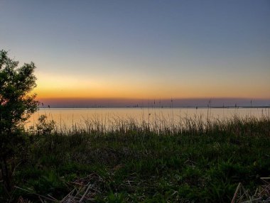 Daphne 'de mobil Bay 'de günbatımı, Bayfront Park 'ta Alabama