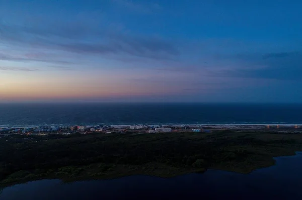 Vista Aérea Nascer Sol Abril Sobre Parque Estadual Golfo Gulf — Fotografia de Stock
