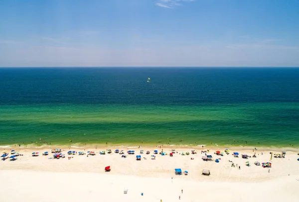 Widok Lotniczy Alabama Florida Gulf Coast Plaże — Zdjęcie stockowe