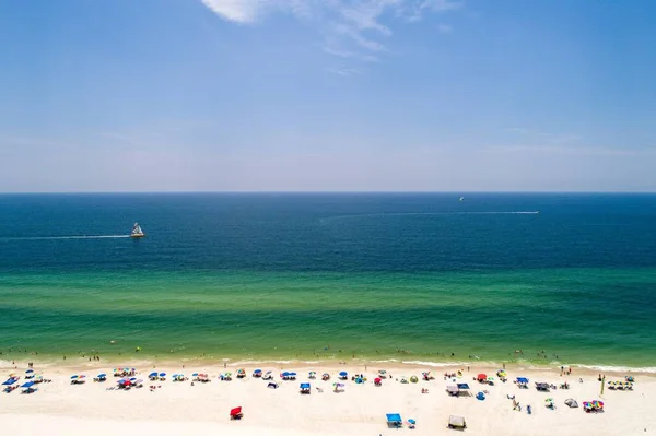 Alabama Florida Gulf Coast Plajları Havadan Görünümü — Stok fotoğraf