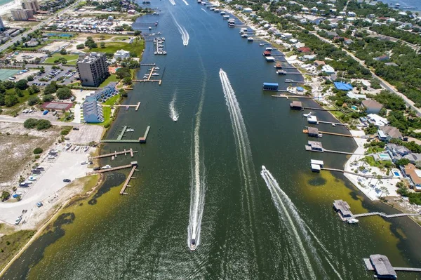 Vue Aérienne Des Plages Alabama Côte Golfe Floride — Photo