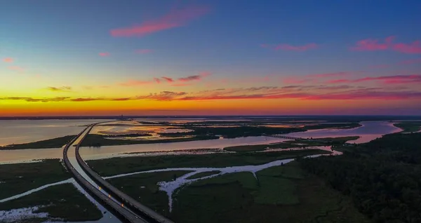 Mobile Bay Alabama Sunset — Stock Photo, Image