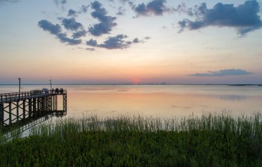 Daphne, Alabama mobil Bay yaz günbatımı 