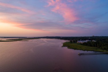 Daphne, Alabama mobil Bay yaz günbatımı 