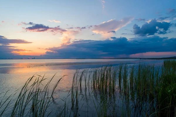 Alabama Gulf Coast Sunset Eastern Shore Mobile Bay — Stock Photo, Image