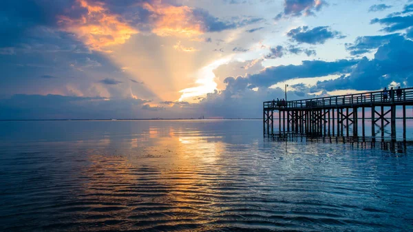 Alabama gulf coast sunset on the eastern shore of Mobile Bay