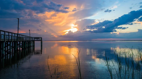 Alabama Gulf Coast Sunset Eastern Shore Mobile Bay — Stock Photo, Image