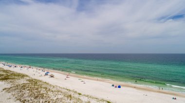 Pensacola, Florida beach in June 2020 clipart