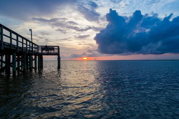 Summer Sunset Mobile Bay Alabama — Stock Photo, Image