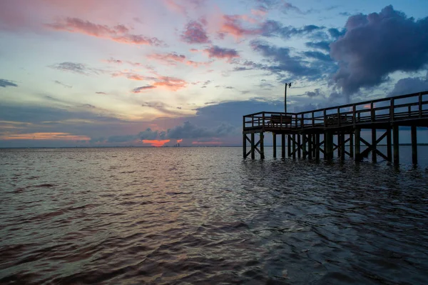 Mobile Bay Alabama Yaz Günbatımı — Stok fotoğraf
