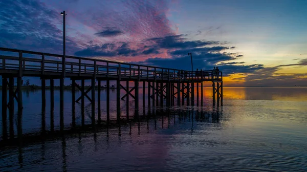 Outubro Por Sol Mobile Bay Daphne Alabama — Fotografia de Stock