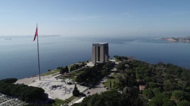 Çanakkale Şehitler Anıtı havadan görünümü