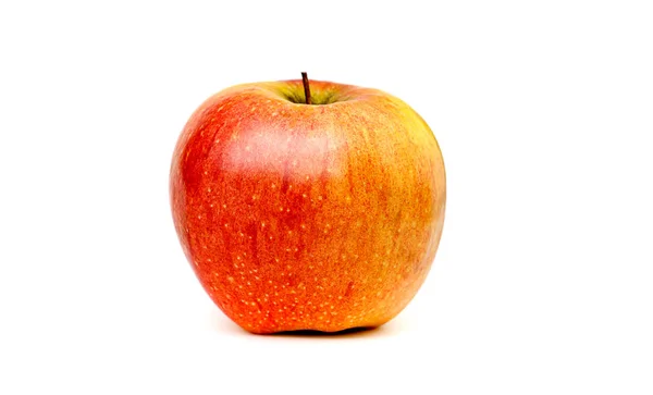 Beyaz Arkaplanda Kırmızı Elma — Stok fotoğraf