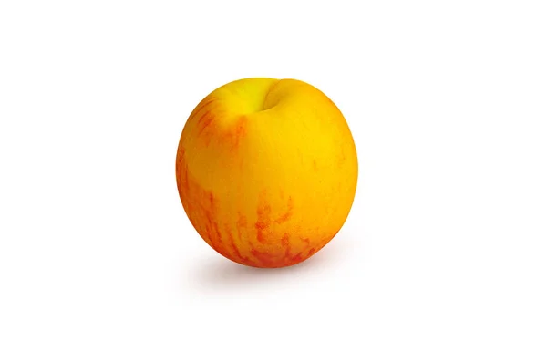 Peach Terisolasi Pada Latar Belakang Putih — Stok Foto