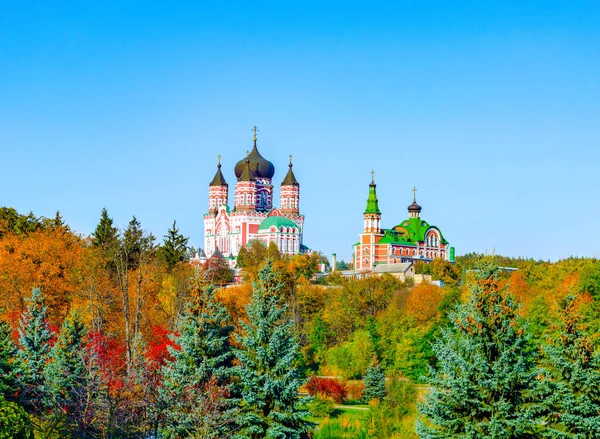 Panoramic View Ukranian Panteleimon Orthodox Monastery Autumn — Stock Photo, Image