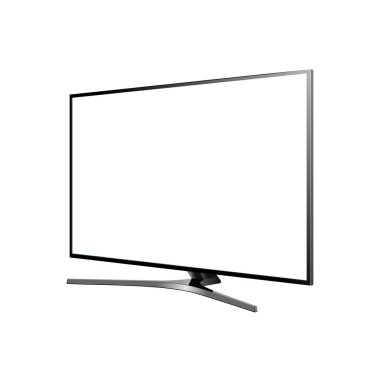 TV ekran üzerinde beyaz arka plan vektör boş
