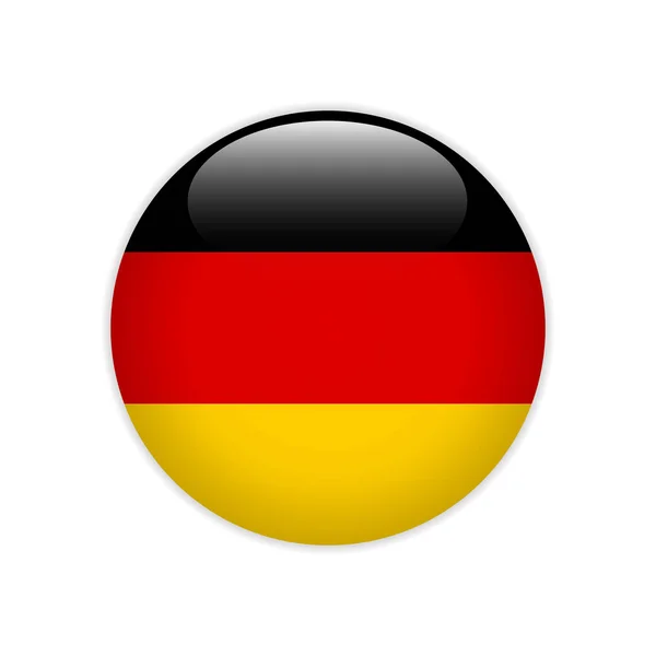 Bandeira Alemanha Botão —  Vetores de Stock