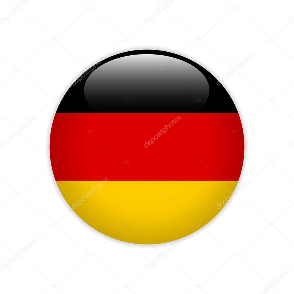 Germany flag on button