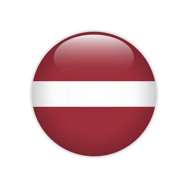 Latvia flag on button clipart