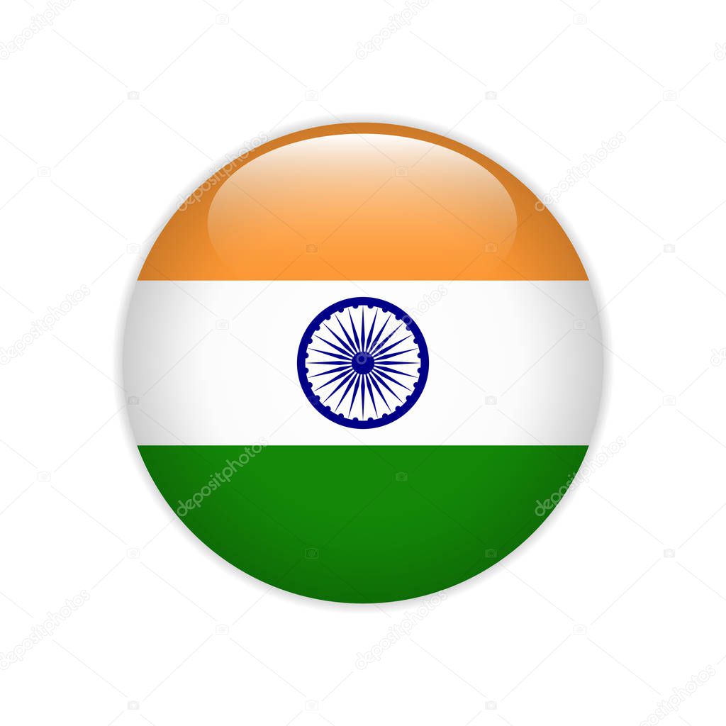 India flag on button