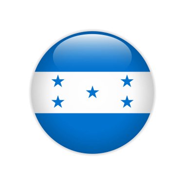 Honduras flag on button clipart