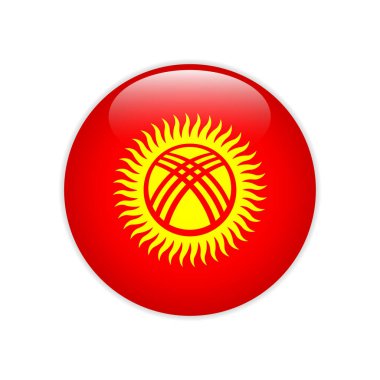 Kırgızistan bayrağı düğmesini