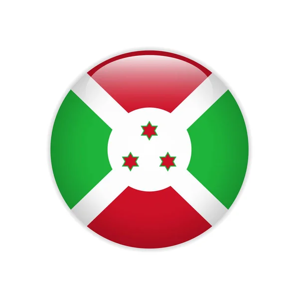 Прапор Бурунді на кнопку — стоковий вектор