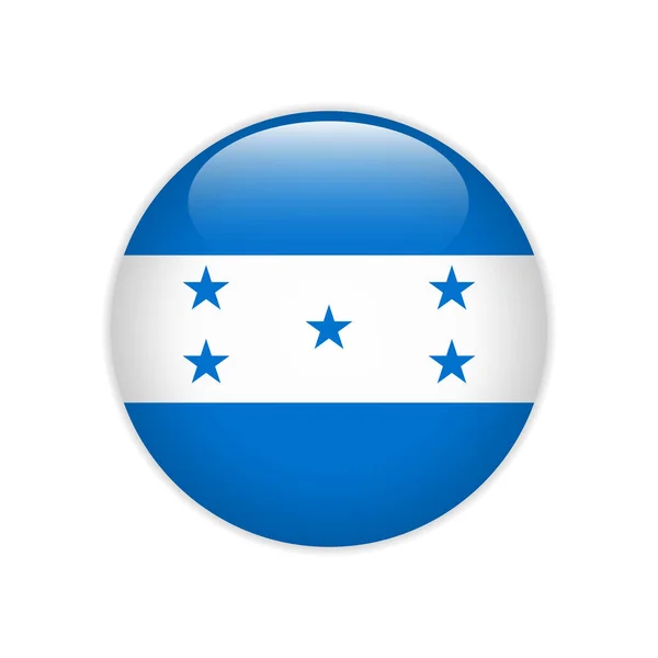 Прапор Гондурасу на кнопку — стоковий вектор