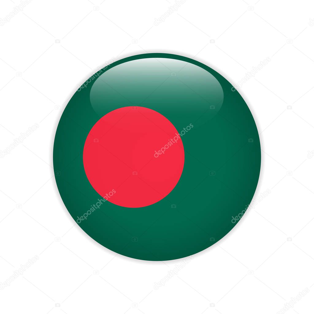 Bangladesh flag on button