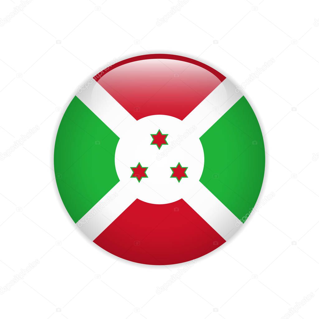 Burundi flag on button